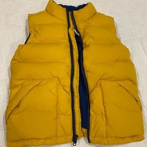 Boys S (5-6) Gold Puffer Vest